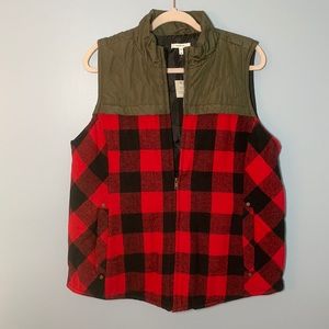 Maurices Plaid Vest - Size XL